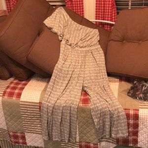 One shoulder jumpsuit